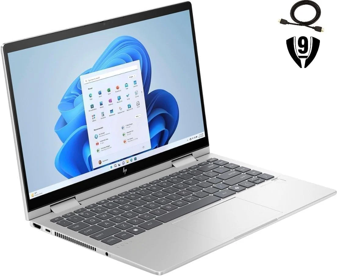 لپ تاپ 2 در 1 HP Envy x360، صفحه نمایش لمسی 14.0 اینچی FHD، پردازنده Intel Core 7 150U، رم 16 گیگابایتی SSD 512 گیگابایتی، بلوتوث، Wi-Fi 6E، حسگر اثر انگشت، صفحه کلید با نور پس زمینه، Windows 11 Pro، نقره ای لپ تاپ 2 در 1 HP Envy x360، صفحه نمایش لمسی 14.0 اینچی FHD، پردازنده Intel Core 7 150U، رم 16 گیگابایتی SSD 512 گیگابایتی، بلوتوث، Wi-Fi 6E، حسگر اثر انگشت، صفحه کلید با نور پس زمینه، Windows 11 Pro، نقره ای