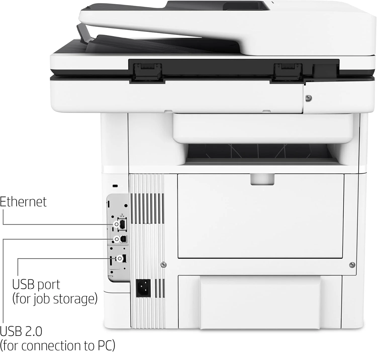 پرینتر چندکاره لیزری مشکی HP LaserJet Enterprise MFP M528dn با اترنت داخلی و چاپ دورو (1PV64A)، سفید