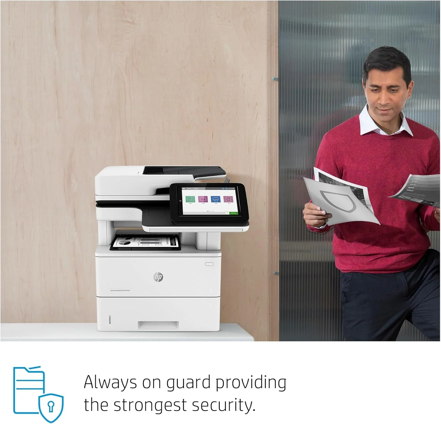 پرینتر چندکاره لیزری مشکی HP LaserJet Enterprise MFP M528dn با اترنت داخلی و چاپ دورو (1PV64A)، سفید