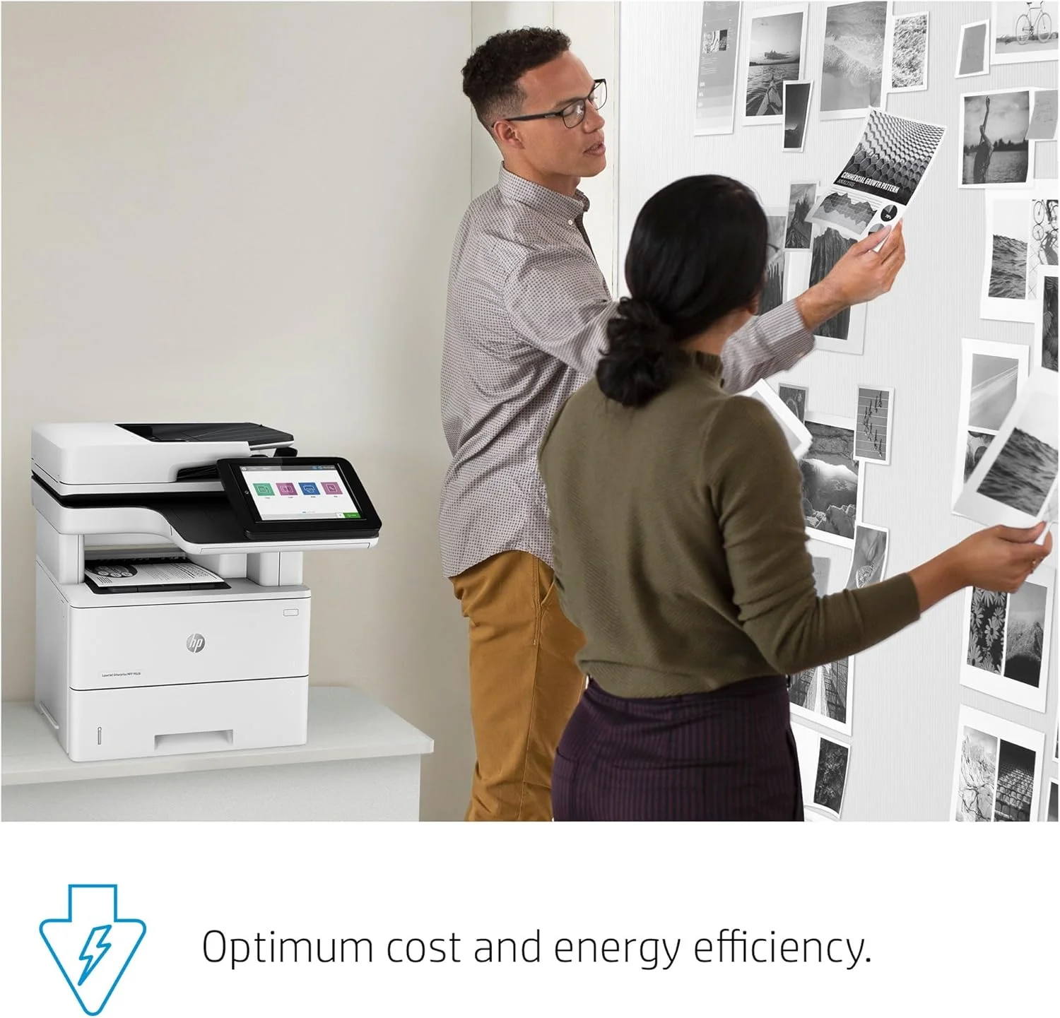 پرینتر چندکاره لیزری مشکی HP LaserJet Enterprise MFP M528dn با اترنت داخلی و چاپ دورو (1PV64A)، سفید