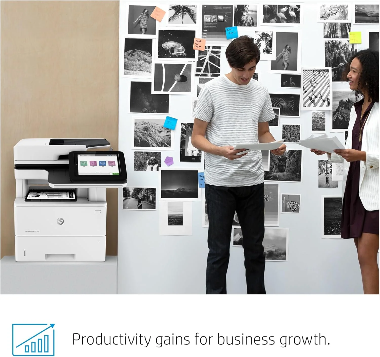 پرینتر چندکاره لیزری مشکی HP LaserJet Enterprise MFP M528dn با اترنت داخلی و چاپ دورو (1PV64A)، سفید