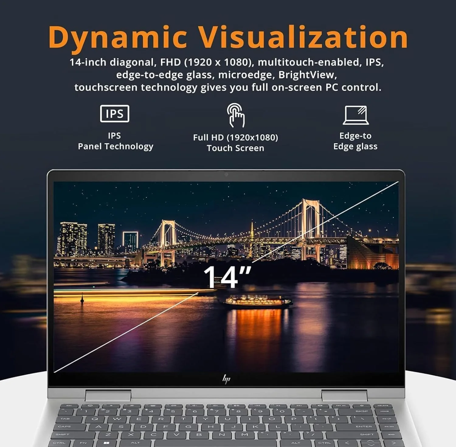 لپ تاپ 2 در 1 HP Envy x360، صفحه نمایش لمسی 14.0 اینچی FHD، پردازنده Intel Core 7 150U، رم 16 گیگابایتی SSD 512 گیگابایتی، بلوتوث، Wi-Fi 6E، حسگر اثر انگشت، صفحه کلید با نور پس زمینه، Windows 11 Pro، نقره ای لپ تاپ 2 در 1 HP Envy x360، صفحه نمایش لمسی 14.0 اینچی FHD، پردازنده Intel Core 7 150U، رم 16 گیگابایتی SSD 512 گیگابایتی، بلوتوث، Wi-Fi 6E، حسگر اثر انگشت، صفحه کلید با نور پس زمینه، Windows 11 Pro، نقره ای