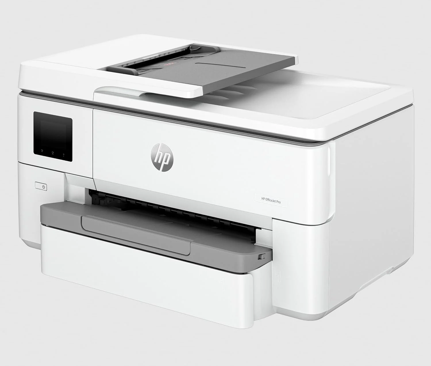 پرینتر جوهرافشان چندکاره عریض HP OfficeJet Pro 9720 - چاپ، اسکن، کپی، بی‌سیم، تغذیه خودکار اسناد، چاپ دورو خودکار، صفحه لمسی، حالت بی‌صدا؛ ظرفیت ورودی تا 250 برگ - [53N94C]