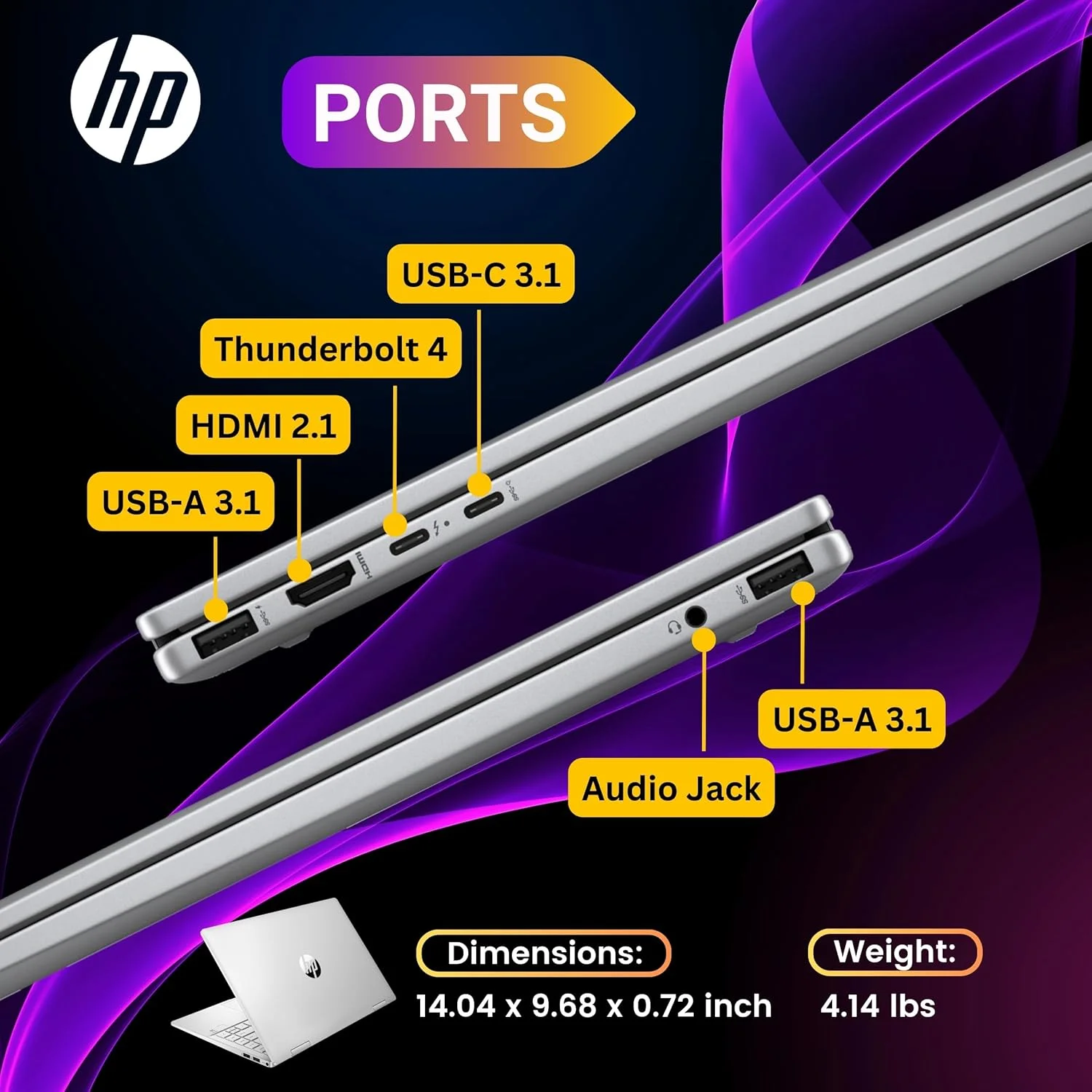 لپ تاپ 2 در 1 HP Envy x360 مدل 2024، صفحه نمایش لمسی 16 اینچی WUXGA، پردازنده Core Ultra 7 155U (>i7-1355U، 4.80 گیگاهرتز)، لپ تاپ هوش مصنوعی Copilot، دوربین IR 5 مگاپیکسلی، صفحه کلید با نور پس زمینه، ویندوز 11 هوم، نقره ای (16 گیگابایت 6400 مگاهرتز DDR5 | 2 ترابایت SSD)