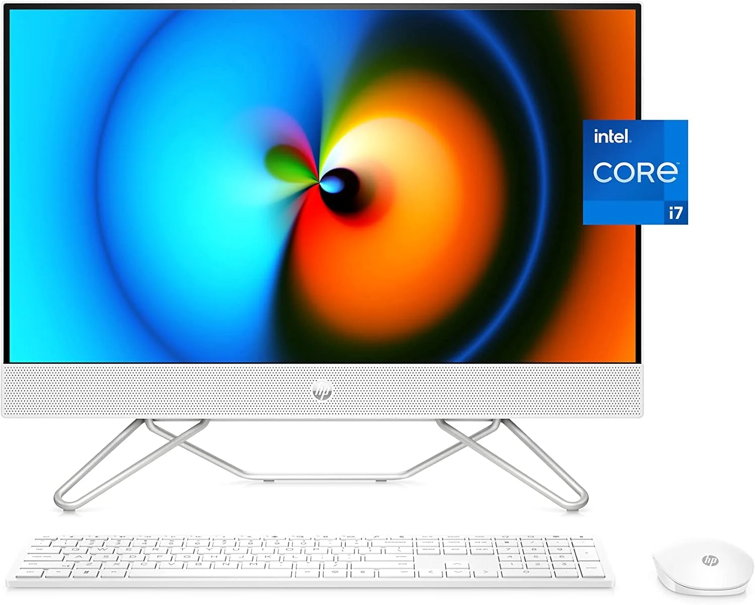 کامپیوتر همه کاره HP، صفحه نمایش لمسی 23.8 اینچی Full HD Micro-Edge، پردازنده نسل دوازدهم Intel® Core™ i7، گرافیک Intel® Iris® Xe، رم 16 گیگابایتی، حافظه SSD 512 گیگابایتی، سیستم عامل Windows 11 Home، Wi-Fi (24-CB1180، 2022)