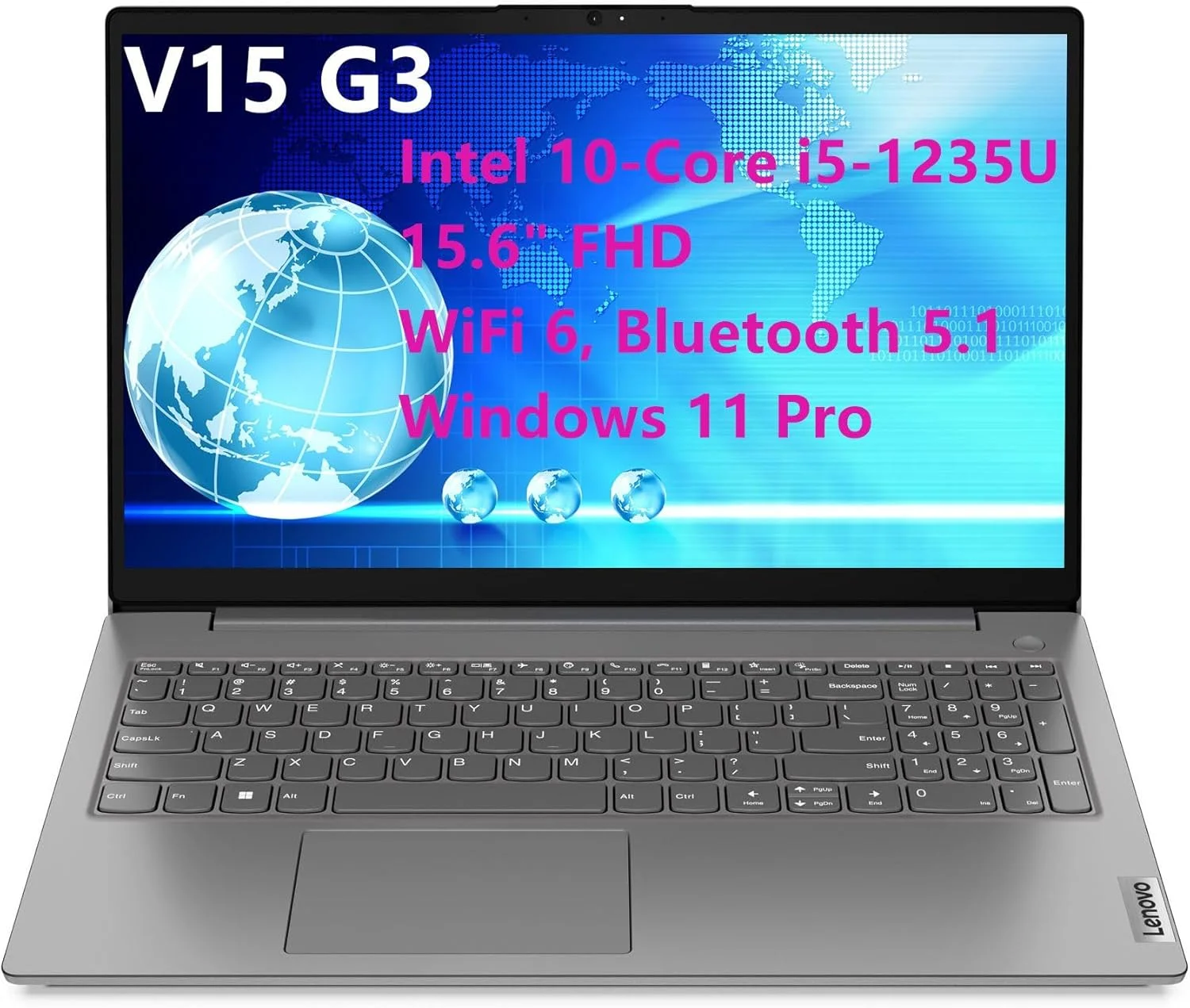 لپ تاپ لنوو IdeaPad 1 14IAU7، صفحه نمایش 14 اینچی FHD IPS، رم 8 گیگابایتی DDR4، حافظه SSD 512 گیگابایتی، گرافیک Intel Iris Xe، کیبورد انگلیسی، ویندوز 11، خاکستری ابری | 82QC0066PS (ارتقا)