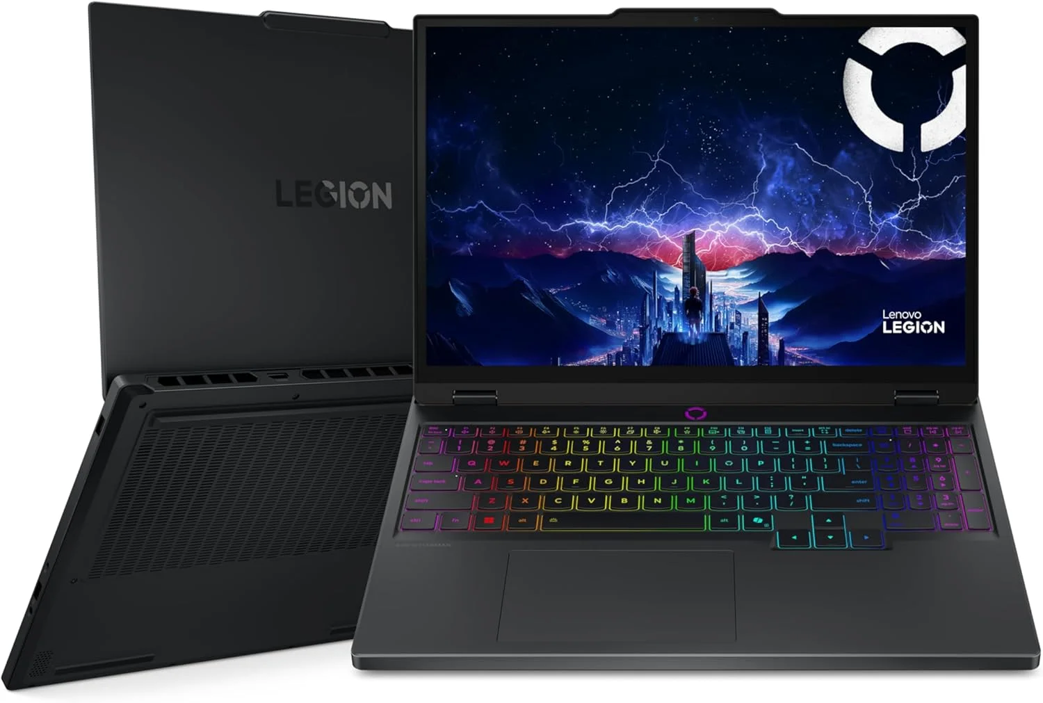 لپ تاپ گیمینگ هوش مصنوعی Lenovo Legion 5 15IRX10، صفحه نمایش 15.1 اینچی WQXGA OLED 165 هرتز، پردازنده Intel Core i9-14900HX، رم 32 گیگابایتی، SSD 1 ترابایتی، RTX 5070 8 گیگابایتی GDDR7، RGB EN-ARB، Win11، مشکی [83LY0032AX] + 2 سال Premium Care