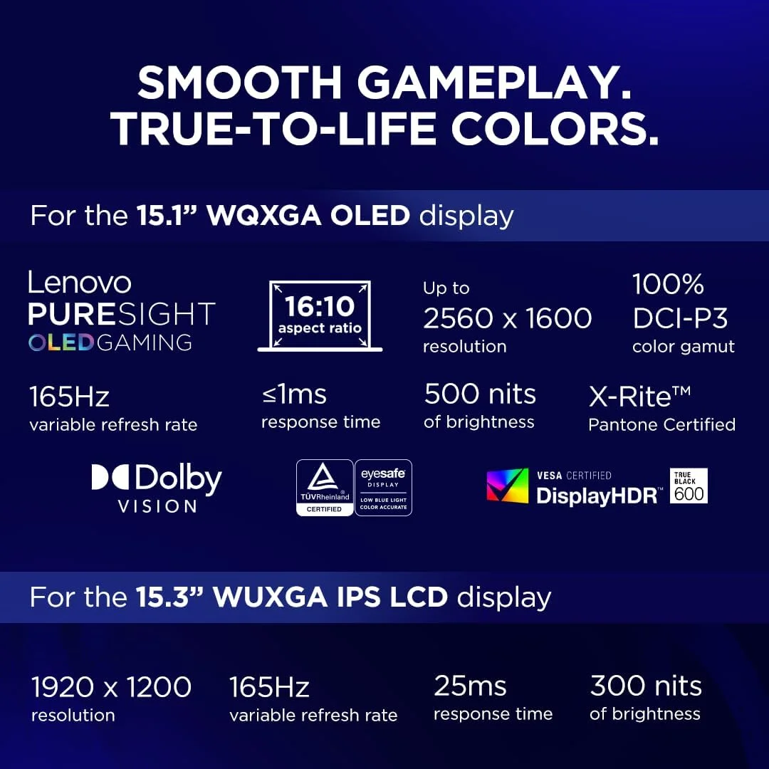 لپ تاپ گیمینگ هوش مصنوعی لنوو Legion 5 15IRX10، صفحه نمایش 15.1 اینچی WQXGA OLED 165 هرتز، پردازنده Intel Core i9-14900HX، رم 32 گیگابایتی، SSD 1 ترابایتی، کارت گرافیک RTX 5070 8 گیگابایتی GDDR7، RGB EN-ARB، ویندوز 11، مشکی [83LY0032AX] + 2 سال Premium Care