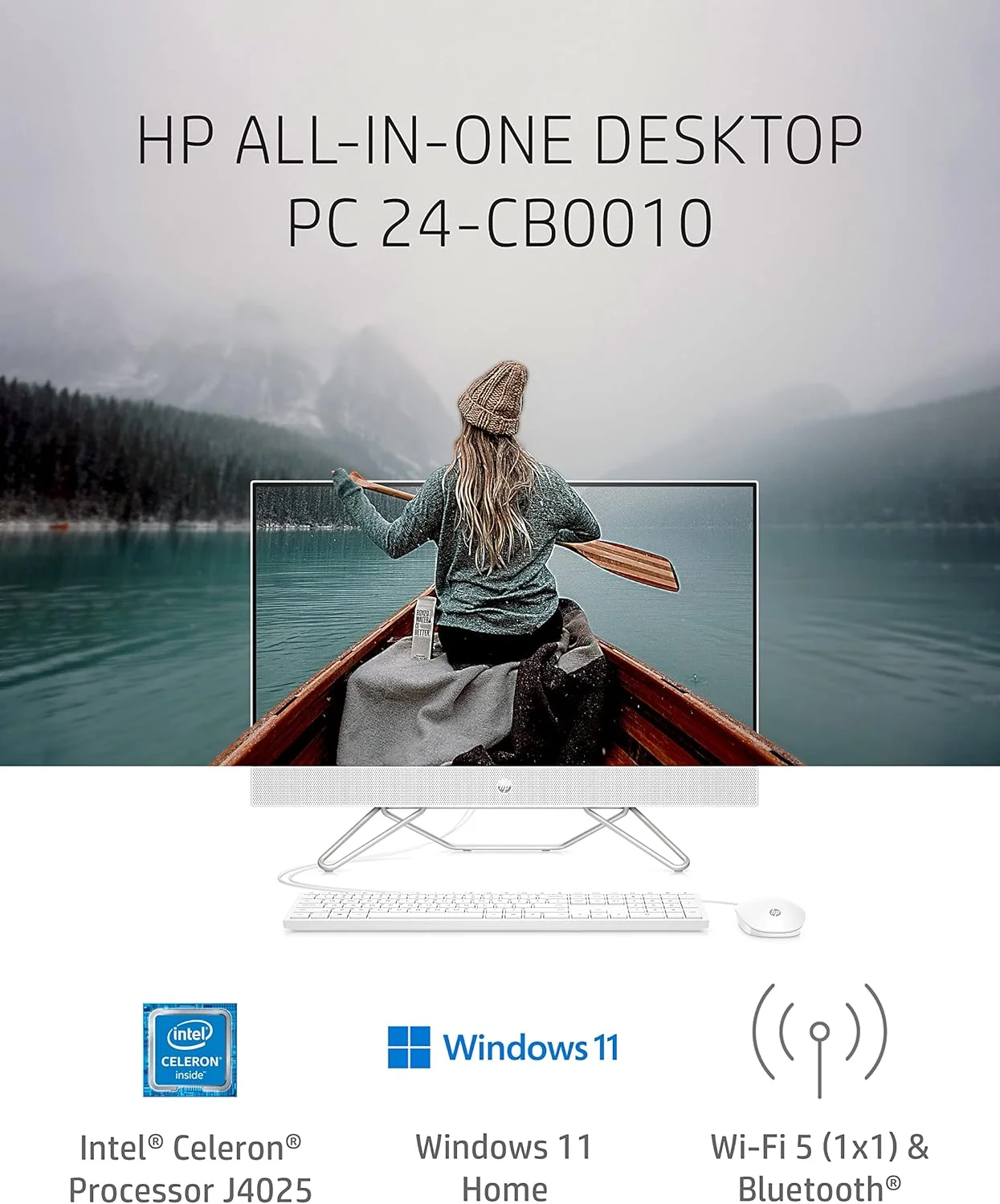 کامپیوتر رومیزی آل این وان 23.8 اینچی HP، پردازنده Intel Celeron J4025، گرافیک Intel UHD 600، رم 8 گیگابایتی، حافظه SSD 256 گیگابایتی، ویندوز 11 هوم (24-cb0010، سفید ستاره ای) کامپیوتر رومیزی آل این وان 23.8 اینچی HP، پردازنده Intel Celeron J4025، گرافیک Intel UHD 600، رم 8 گیگابایتی، حافظه SSD 256 گیگابایتی، ویندوز 11 هوم (24-cb0010، سفید ستاره ای)