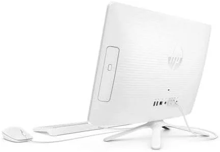 کامپیوتر رومیزی همه کاره HP 2018 با صفحه نمایش 19.5 اینچی HD+، پردازنده Intel Celeron J3060، حافظه 4 گیگابایتی، هارد دیسک 500 گیگابایتی، درایو DVD، کیبورد و ماوس سیمی، ویندوز 10 هوم - سفید برفی