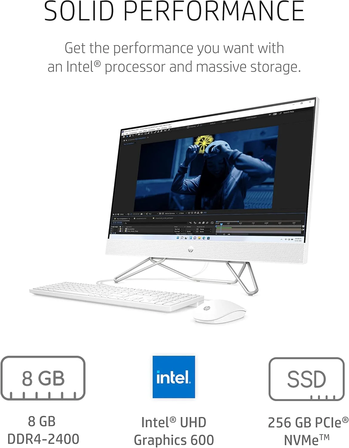 کامپیوتر رومیزی آل این وان 23.8 اینچی HP، پردازنده Intel Celeron J4025، گرافیک Intel UHD 600، رم 8 گیگابایتی، حافظه SSD 256 گیگابایتی، ویندوز 11 هوم (24-cb0010، سفید ستاره ای) کامپیوتر رومیزی آل این وان 23.8 اینچی HP، پردازنده Intel Celeron J4025، گرافیک Intel UHD 600، رم 8 گیگابایتی، حافظه SSD 256 گیگابایتی، ویندوز 11 هوم (24-cb0010، سفید ستاره ای)