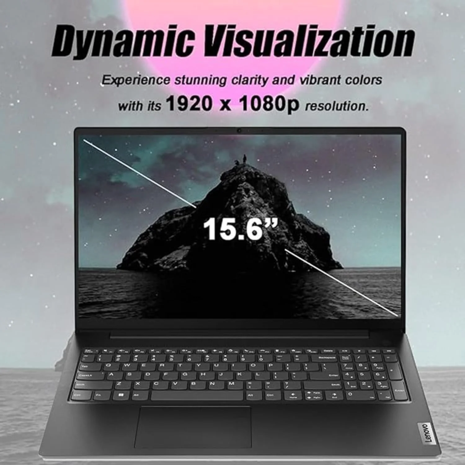 لپ تاپ تجاری لنوو V15، صفحه نمایش 15.6 اینچی FHD، پردازنده Intel Dual-Core، رم 16 گیگابایتی DDR4، حافظه SSD PCIe 1 ترابایتی، WiFi 6، بلوتوث 5.2، RJ-45، Type-C، HDMI، صفحه کلید عددی، مشکی، ویندوز 11 پرو، Tichang