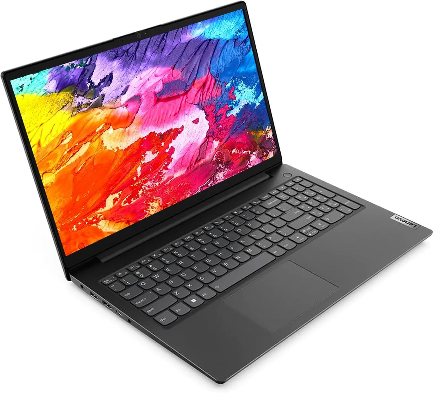 لپ تاپ تجاری 15.6 اینچی Lenovo V15 G2 FHD [ویندوز 11 پرو]، پردازنده دو هسته ای اینتل سلرون N4500، رم 32 گیگابایتی، SSD 1 ترابایتی، گرافیک Intel UHD، صفحه کلید عددی، Wi-Fi، BT 5.1، اترنت، HDMI، همراه با باتری