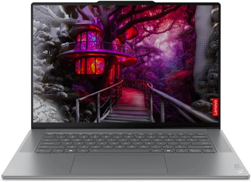 لنوو یوگا اسلیم 7 Aura Edition، CoPilot+ PC با تقویت هوش مصنوعی 47 TOPS، صفحه نمایش لمسی 15.3 اینچی 120 هرتز 2.8K، پردازنده Intel Core ultra 7 258V، رم 32 گیگابایتی، SSD 1 ترابایتی، گرافیک Intel Arc 140V، کیبورد با نور پس زمینه انگلیسی-عربی، خاکستری Luna - [83HM000XAX]