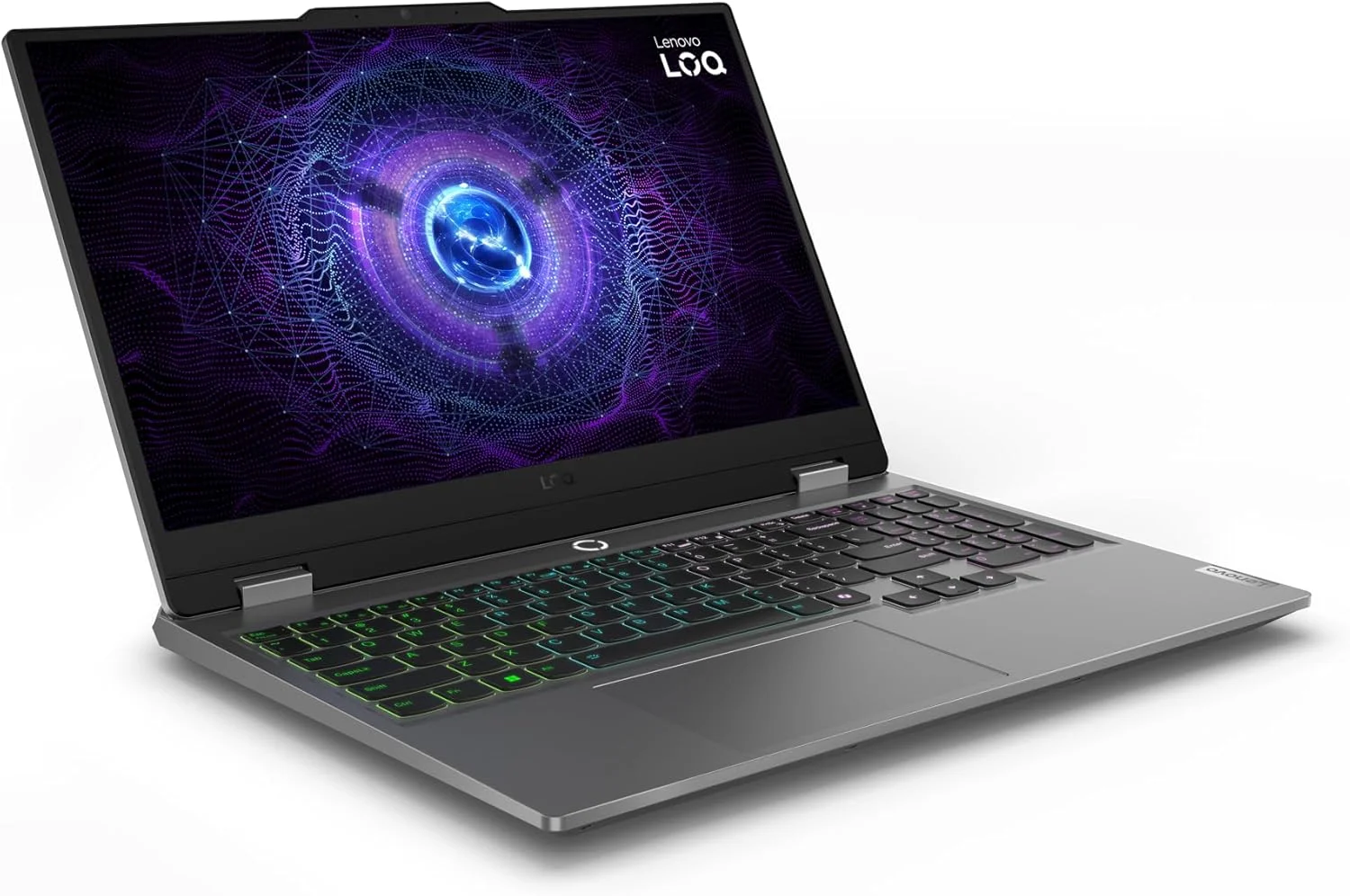 لپ تاپ گیمینگ Lenovo LOQ 15IAX9، صفحه نمایش 15.6 اینچی FHD 144Hz، پردازنده Intel Core i5-12600HX، رم 12 گیگابایتی DDR5، حافظه SSD 512 گیگابایتی، کارت گرافیک NVIDIA GeForce RTX 3050 6GB، کیبورد با نور پس زمینه ENG، خاکستری لونا