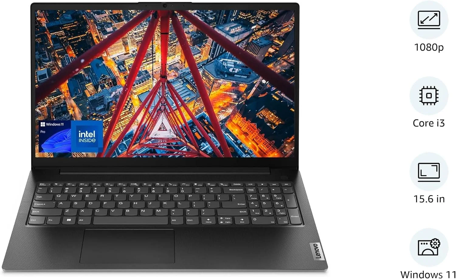 لپ تاپ 15.6 اینچی FHD لنوو V15 G4، پردازنده 6 هسته ای نسل سیزدهم Intel Core i3-1315U، حافظه 16 گیگابایتی DDR4، SSD PCIe 1 ترابایتی، صفحه نمایش نور آبی کم، پورت اترنت، HDMI، وب کم، Wi-Fi و بلوتوث، ویندوز 11 پرو لپ تاپ 15.6 اینچی FHD لنوو V15 G4، پردازنده 6 هسته ای نسل سیزدهم Intel Core i3-1315U، حافظه 16 گیگابایتی DDR4، SSD PCIe 1 ترابایتی، صفحه نمایش نور آبی کم، پورت اترنت، HDMI، وب کم، Wi-Fi و بلوتوث، ویندوز 11 پرو