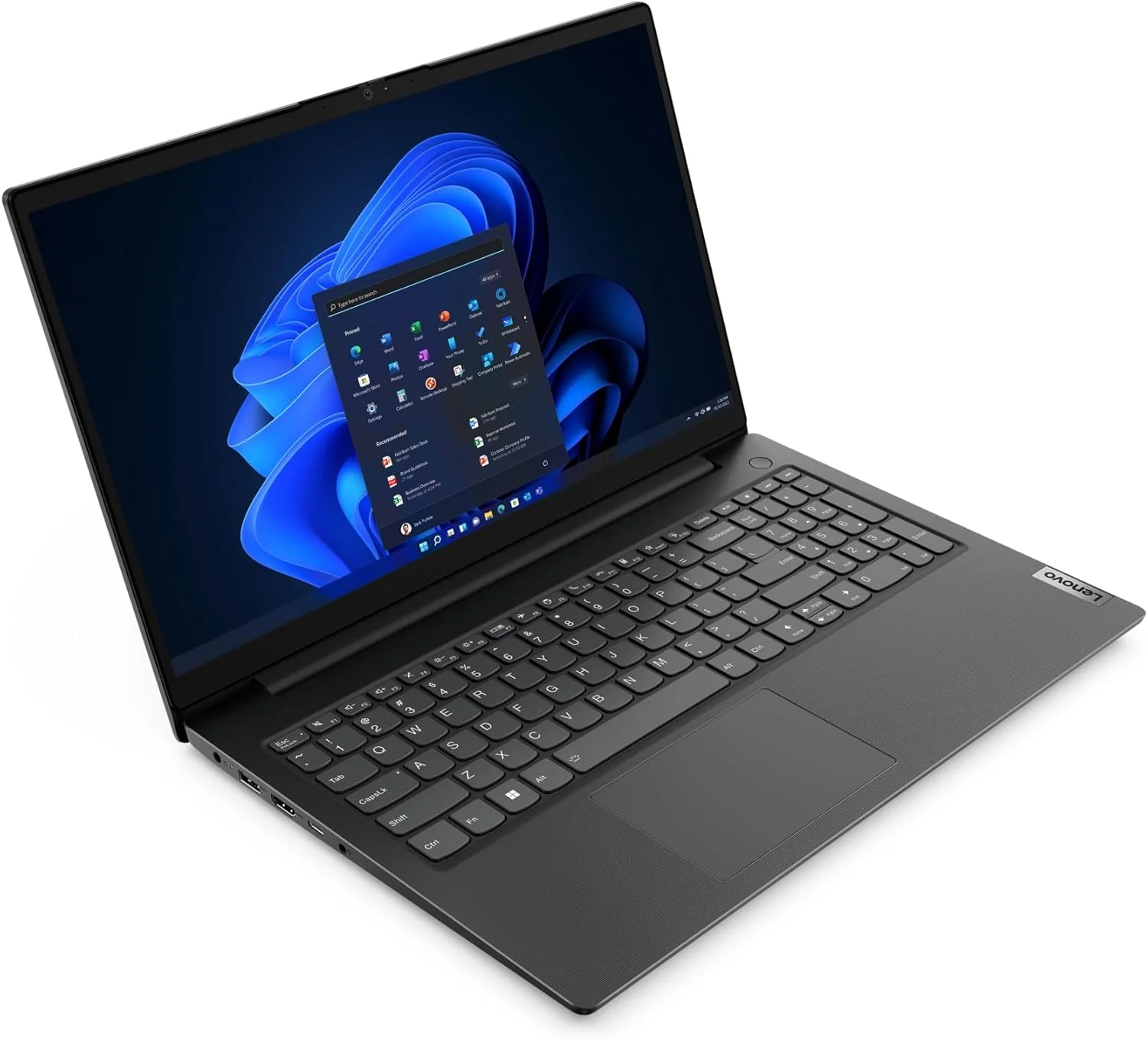 لپ تاپ لنوو V15 G4 IRU، صفحه نمایش 15.6 اینچی FHD، پردازنده Intel Core i5-13420H، رم 8 گیگابایتی، حافظه SSD 512 گیگابایتی، گرافیک Intel UHD، Wi-Fi 6، صفحه کلید انگلیسی، مشکی تجاری