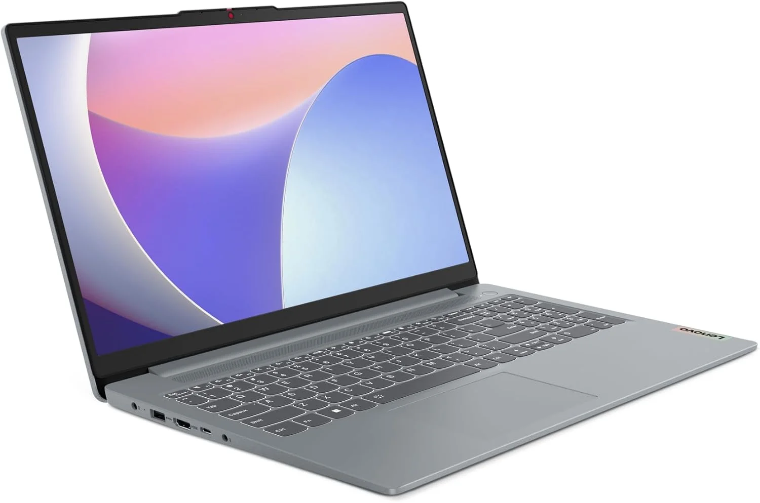 لپ تاپ لنوو IdeaPad Slim 3 15IRH8، صفحه نمایش 15.6 اینچی FHD، پردازنده Intel Core i5-13420H، رم 16 گیگابایتی LPDDR5، حافظه SSD 512 گیگابایتی، گرافیک Intel UHD، کیبورد انگلیسی، ویندوز 11، خاکستری قطبی