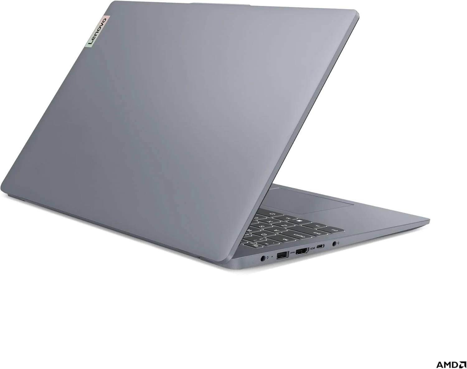 لپ تاپ لنوو IdeaPad Slim 3، نمایشگر 15.6 اینچی FHD، پردازنده AMD Ryzen 5 5625U، رم 16 گیگابایتی، SSD 512 گیگابایتی، گرافیک یکپارچه AMD، ویندوز 11 هوم، صفحه کلید انگلیسی-عربی، رنگ خاکستری - [82XM00Q8AX]