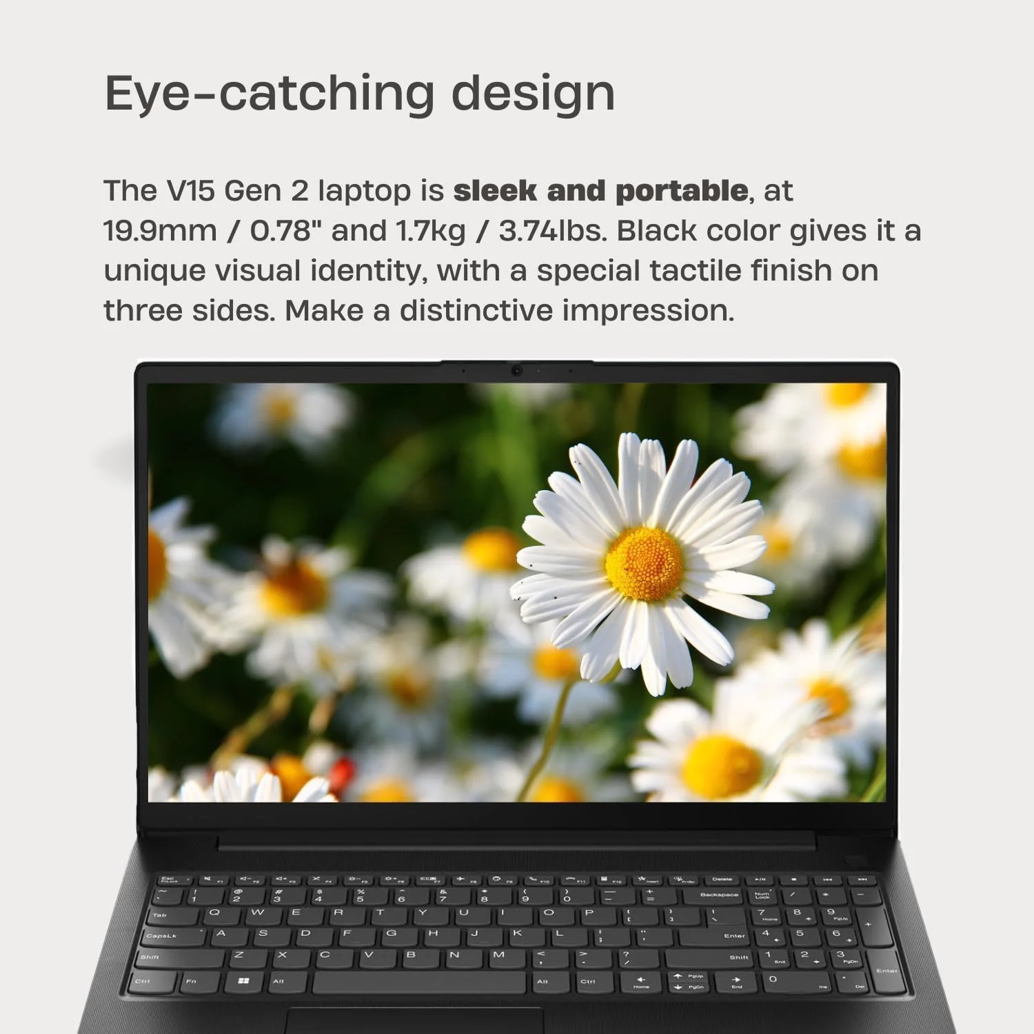 لپ تاپ Lenovo V15 G2، صفحه نمایش 15.6 اینچی FHD، پردازنده دو هسته ای اینتل، 32 گیگابایت رم، 1 ترابایت SSD، وب کم، HDMI، Wi-Fi، ویندوز 11 هوم، مشکی