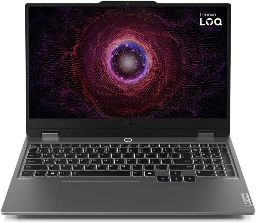 لپ تاپ گیمینگ Lenovo LOQ 15ARP9 با تراشه LA1، صفحه نمایش 15.6 اینچی FHD (1920x1080) 144 هرتز، AMD Ryzen™ 7 7435HS، رم 24 گیگابایتی DDR5، SSD 1 ترابایتی، NVDIA RTX™ 4050 6GB، نور پس زمینه سفید، انگلیسی، Win11 Pro، خاکستری لونا