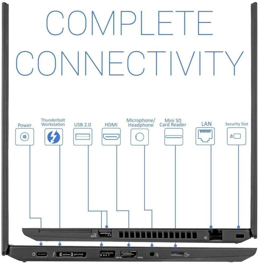 لنوو ThinkPad T490 (بازسازی شده) با صفحه نمایش 14.0 اینچی FHD (1920x1080) 250 nits IPS ضد انعکاس - پردازنده Intel Core i5-8265U، رم 16 گیگابایتی، SSD 512 گیگابایتی PCIe-NVMe، ویندوز 10 پرو 64 بیتی لنوو ThinkPad T490 (بازسازی شده) با صفحه نمایش 14.0 اینچی FHD (1920x1080) 250 nits IPS ضد انعکاس - پردازنده Intel Core i5-8265U، رم 16 گیگابایتی، SSD 512 گیگابایتی PCIe-NVMe، ویندوز 10 پرو 64 بیتی