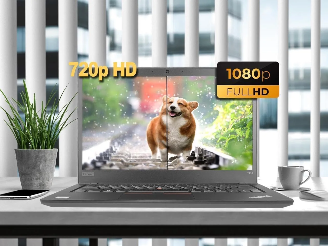 لنوو ThinkPad T490 (بازسازی شده) با صفحه نمایش 14.0 اینچی FHD (1920x1080) 250 nits IPS ضد انعکاس - پردازنده Intel Core i5-8265U، رم 16 گیگابایتی، SSD 512 گیگابایتی PCIe-NVMe، ویندوز 10 پرو 64 بیتی لنوو ThinkPad T490 (بازسازی شده) با صفحه نمایش 14.0 اینچی FHD (1920x1080) 250 nits IPS ضد انعکاس - پردازنده Intel Core i5-8265U، رم 16 گیگابایتی، SSD 512 گیگابایتی PCIe-NVMe، ویندوز 10 پرو 64 بیتی