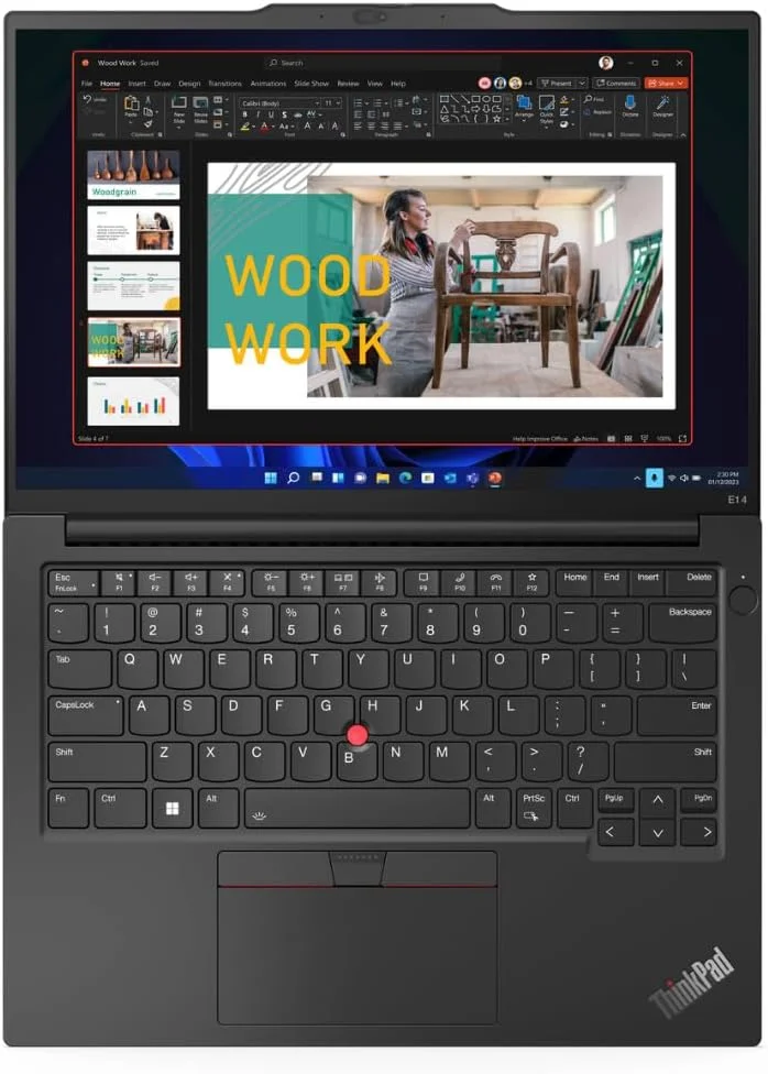لپ تاپ تجاری 14 اینچی Lenovo ThinkPad E14 Gen 5، نسل سیزدهم پردازنده Intel Core i7-1355U، رم 16 گیگابایتی، حافظه SSD 512 گیگابایتی، صفحه نمایش Full HD، ویندوز 11 پرو - 1 سال گارانتی + کوله پشتی رایگان Lenovo Black B210