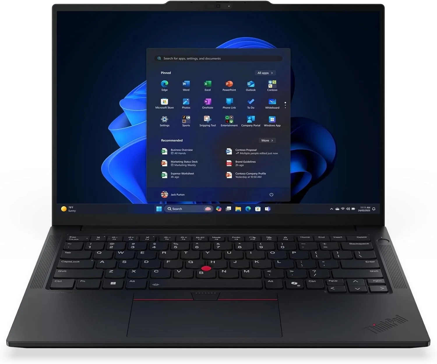 لپ تاپ تجاری لنوو ThinkPad E14 Gen 7، صفحه نمایش 14 اینچی WUXGA، پردازنده Intel Core Ultra 7 255H، رم 16 گیگابایتی DDR5، حافظه SSD 512 گیگابایتی، پردازنده گرافیکی Intel Arc 140T، صفحه کلید با نور پس زمینه ENG/ARB، حسگر اثر انگشت، مشکی