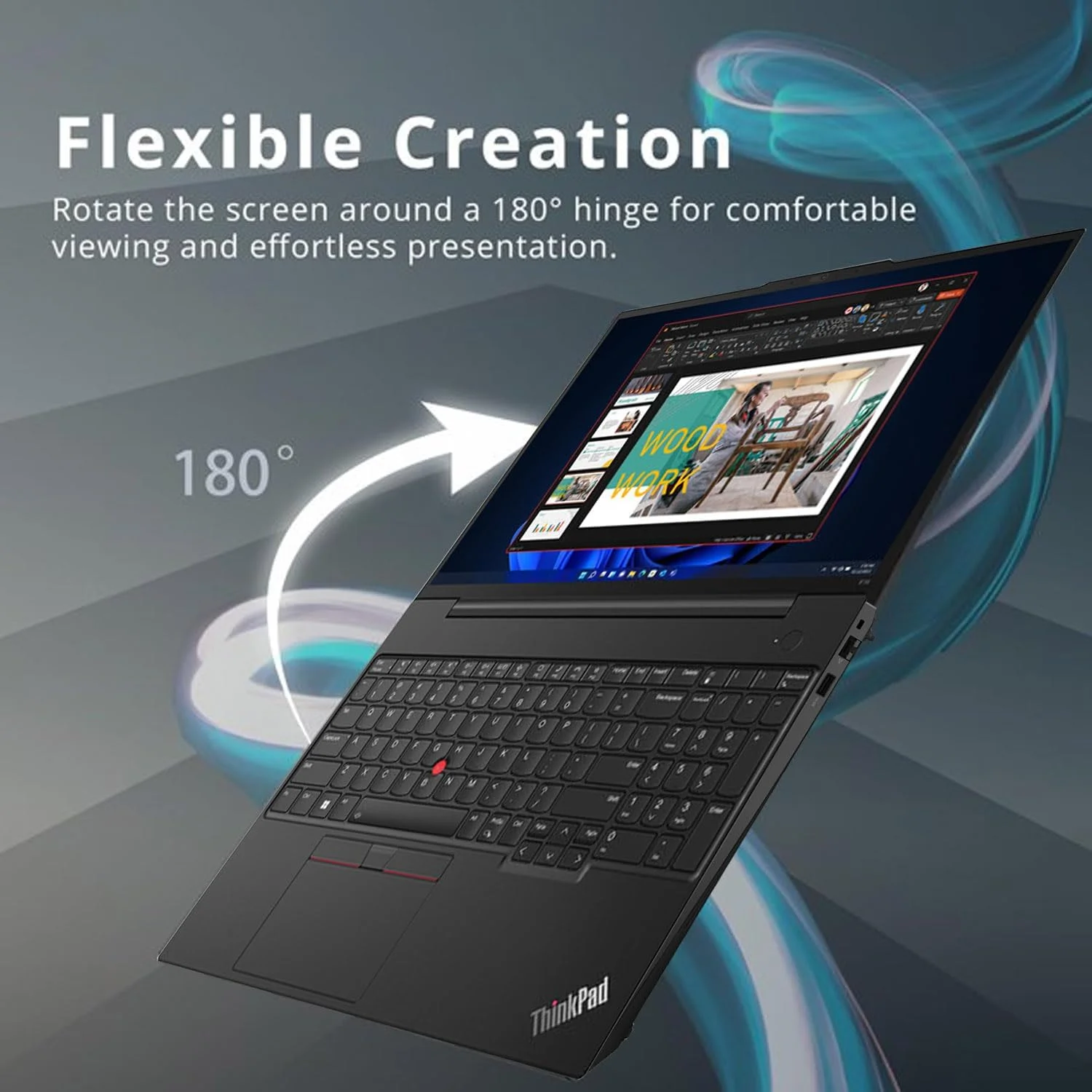 لپ تاپ تجاری هوش مصنوعی Lenovo ThinkPad E16 Gen 2 با صفحه نمایش 16 اینچی FHD+، پردازنده 16 هسته ای Intel Ultra 7 155H (بهتر از Ultra 7 255U)، گرافیک Arc، رم 32 گیگابایتی DDR5، حافظه SSD 1 ترابایتی PCIe، وای فای 6E، کیبورد با نور پس زمینه، FR، ویندوز 11 پرو، AZ-XUT