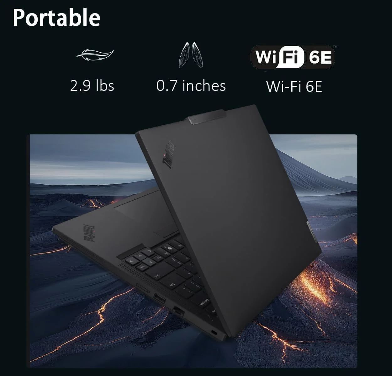 لپ تاپ تجاری لنوو ThinkPad T14 Gen 5، صفحه نمایش 14 اینچی FHD+ IPS، پردازنده Intel Ultra 7 155U، رم 32 گیگابایتی DDR5، حافظه SSD 1 ترابایتی، وب کم 5 مگاپیکسلی، حسگر اثر انگشت، نور پس زمینه صفحه کلید، Wi-Fi 6E، 2 پورت Thunderbolt 4، هوش مصنوعی، ویندوز 11 پرو، 1 سال گارانتی لپ تاپ تجاری لنوو ThinkPad T14 Gen 5، صفحه نمایش 14 اینچی FHD+ IPS، پردازنده Intel Ultra 7 155U، رم 32 گیگابایتی DDR5، حافظه SSD 1 ترابایتی، وب کم 5 مگاپیکسلی، حسگر اثر انگشت، نور پس زمینه صفحه کلید، Wi-Fi 6E، 2 پورت Thunderbolt 4، هوش مصنوعی، ویندوز 11 پرو، 1 سال گارانتی
