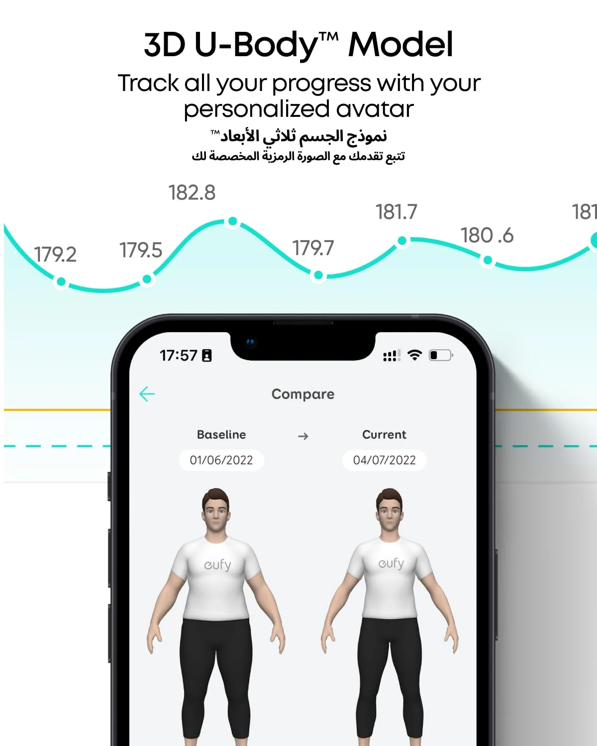 ترازو هوشمند Eufy مدل P2 Pro، ترازوی وزن با Wi-Fi، ترازوی بلوتوثی، 16 اندازه گیری شامل وزن، ضربان قلب، چربی بدن، BMI، توده عضلانی و استخوانی، حالت بدن مجازی سه بعدی، 50 گرم / 0.1 پوند ترازو هوشمند Eufy مدل P2 Pro، ترازوی وزن با Wi-Fi، ترازوی بلوتوثی، 16 اندازه گیری شامل وزن، ضربان قلب، چربی بدن، BMI، توده عضلانی و استخوانی، حالت بدن مجازی سه بعدی، 50 گرم / 0.1 پوند