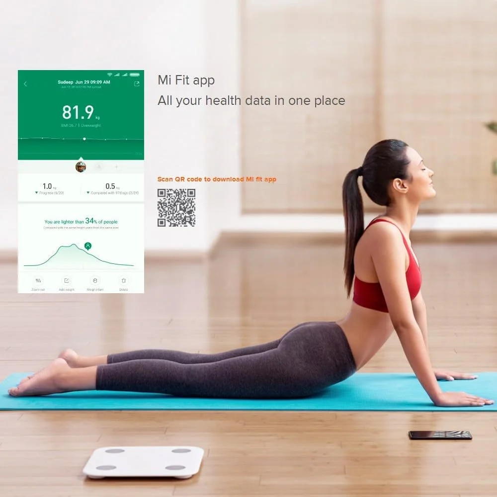 ترازو ترکیبی بدن شیائومی Mi Body Composition Scale 2 سفید ترازو ترکیبی بدن شیائومی Mi Body Composition Scale 2 سفید