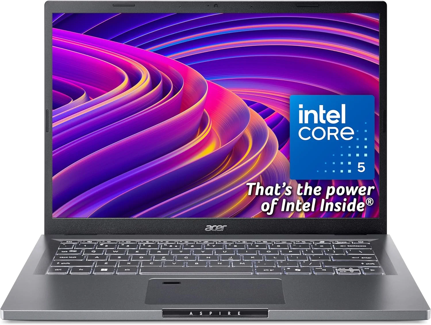 لپ تاپ Acer Aspire 14 | صفحه نمایش 14.0 اینچی WUXGA 1920x1200 IPS | پردازنده Intel Core 7 150U | کارت گرافیک NVIDIA GeForce RTX 2050 | رم 16 گیگابایتی DDR5 | حافظه SSD 1 ترابایتی | Wi-Fi 6E | هوش مصنوعی | کلید Copilot | حسگر اثر انگشت | A14-51GM-771W