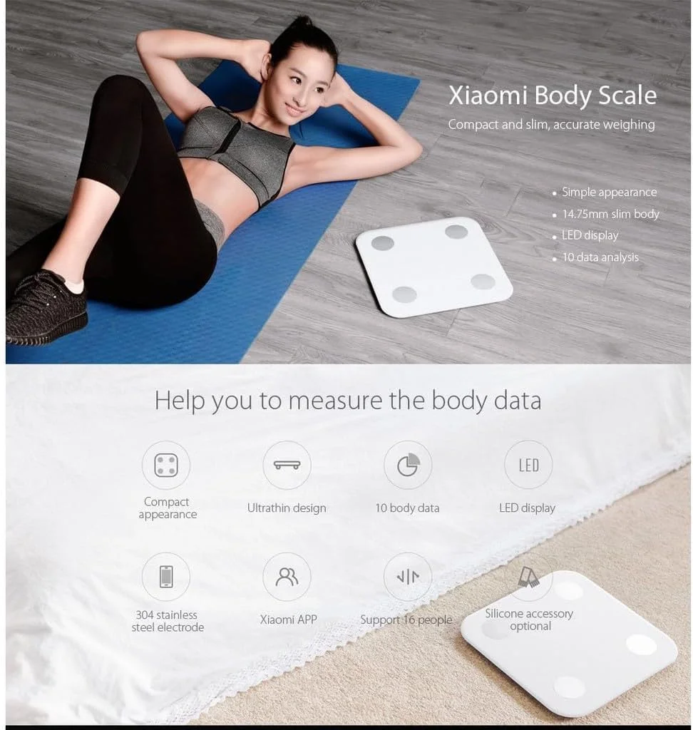 ترازو ترکیبی بدن شیائومی Mi Body Composition Scale 2 سفید ترازو ترکیبی بدن شیائومی Mi Body Composition Scale 2 سفید