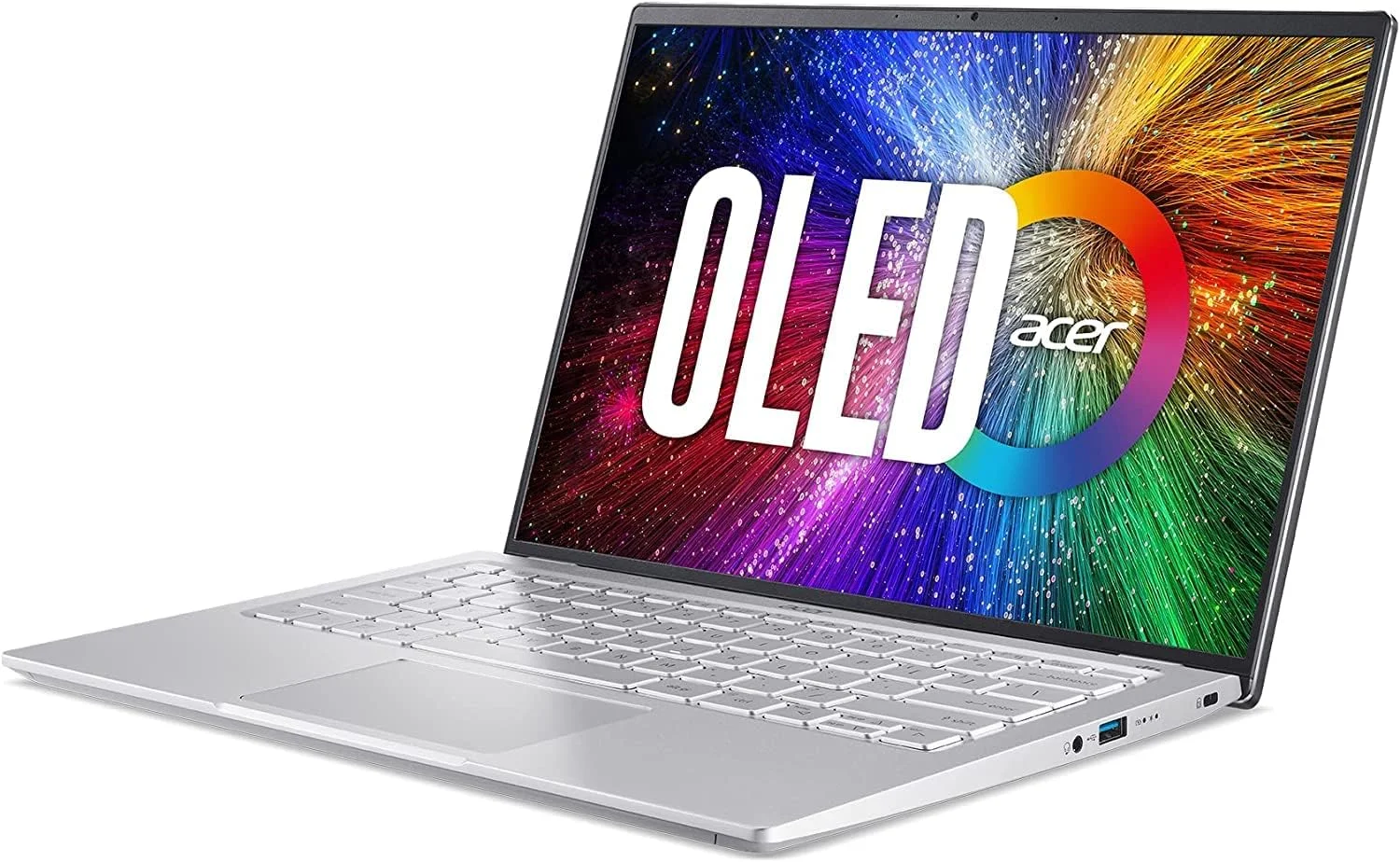 لپ تاپ ایسر Swift 3 OLED Intel Evo باریک و سبک | نمایشگر 14 اینچی OLED 2880x1800 | پردازنده Intel Core i7-12700H | گرافیک Intel Iris Xe | رم 16 گیگابایتی LPDDR5 | حافظه SSD 1 ترابایتی | Wi-Fi 6E | ویندوز 11 هوم | SF314-71-75MW، خاکستری