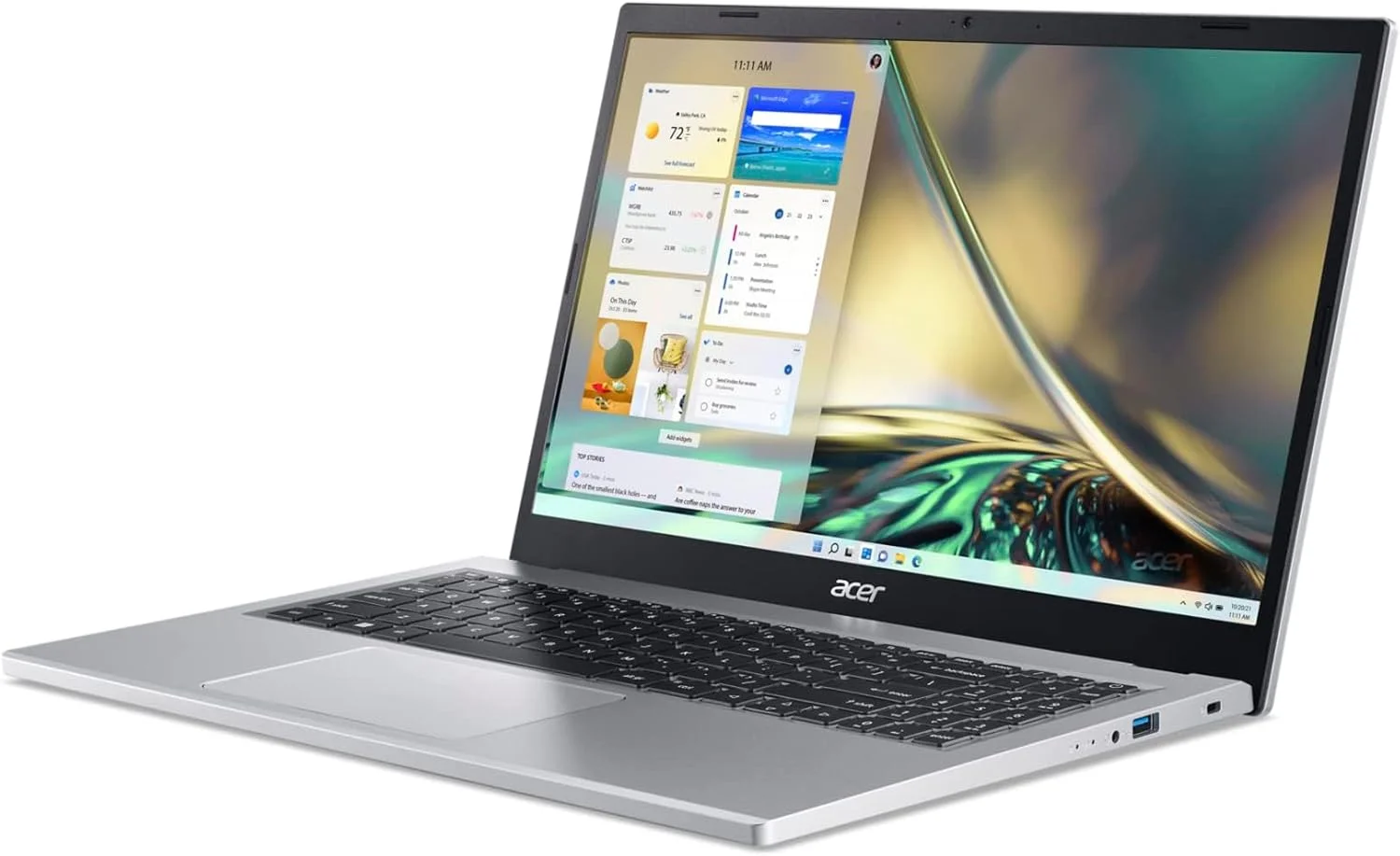 لپ تاپ باریک ایسر Aspire 3 A315-24P-R7VH | صفحه نمایش 15.6 اینچی Full HD IPS | پردازنده چهار هسته ای AMD Ryzen 3 7320U | گرافیک AMD Radeon | 8 گیگابایت LPDDR5 | 128 گیگابایت NVMe SSD | Wi-Fi 6 | ویندوز 11 هوم در حالت S
