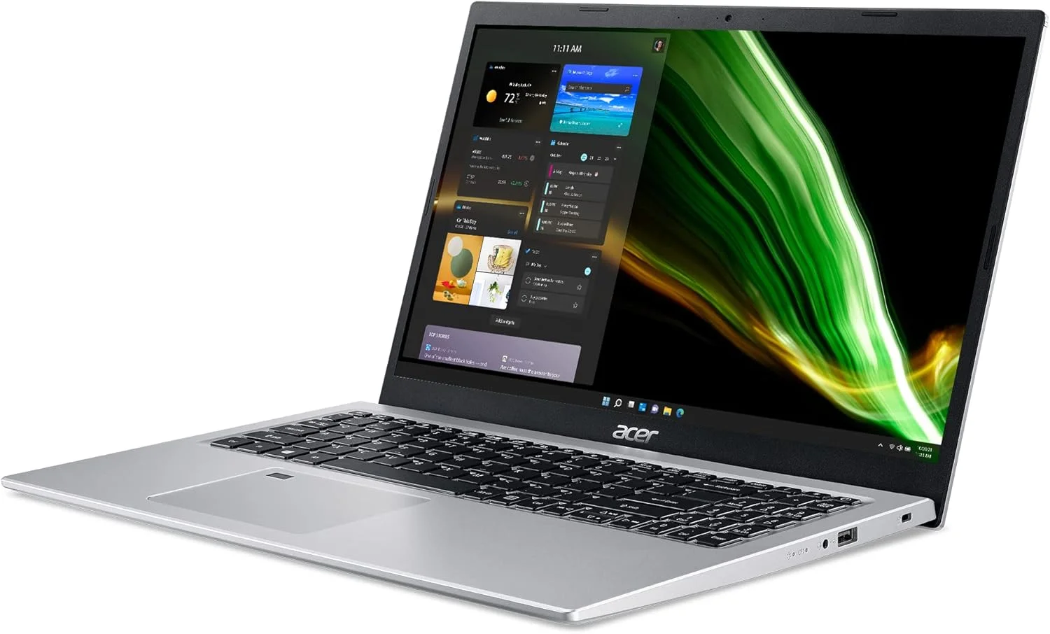 لپ تاپ Acer Aspire 5 A515-56-53S3 | صفحه نمایش 15.6 اینچی Full HD IPS | پردازنده نسل 11 اینتل Core i5-1135G7 | گرافیک Intel Iris Xe | 8 گیگابایت DDR4 | 256 گیگابایت SSD | WiFi 6 | حسگر اثر انگشت | کیبورد با نور پس زمینه | ویندوز 11