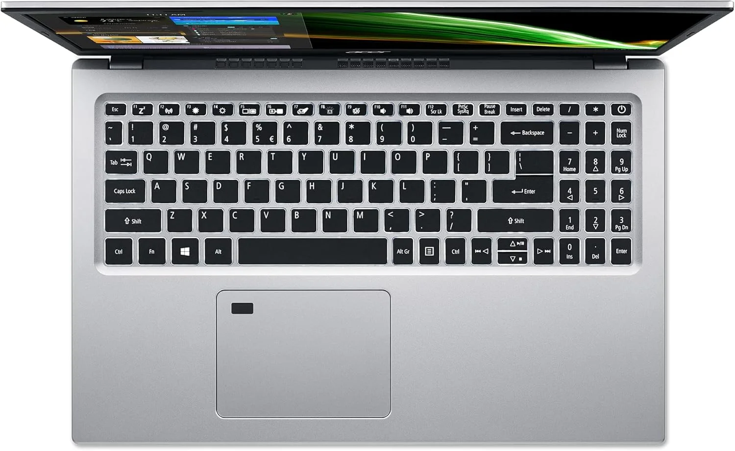 لپ تاپ Acer Aspire 5 A515-56-53S3 | صفحه نمایش 15.6 اینچی Full HD IPS | پردازنده نسل 11 اینتل Core i5-1135G7 | گرافیک Intel Iris Xe | 8 گیگابایت DDR4 | 256 گیگابایت SSD | WiFi 6 | حسگر اثر انگشت | کیبورد با نور پس زمینه | ویندوز 11