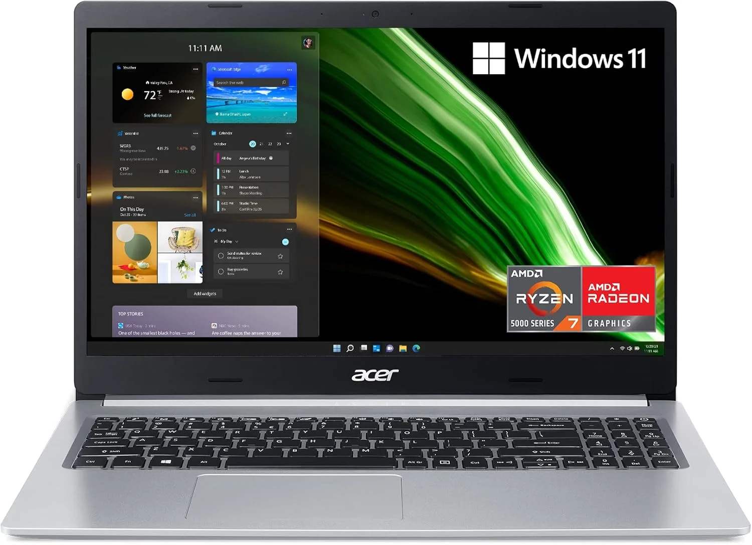 لپ تاپ باریک ایسر Aspire 3 | صفحه نمایش 15.6 اینچی Full HD IPS | پردازنده موبایل AMD Ryzen 7 5700U Hexa-Core | کارت گرافیک AMD Radeon | 16 گیگابایت DDR4 | 1 ترابایت NVMe SSD | WiFi 6 | ویندوز 11 هوم