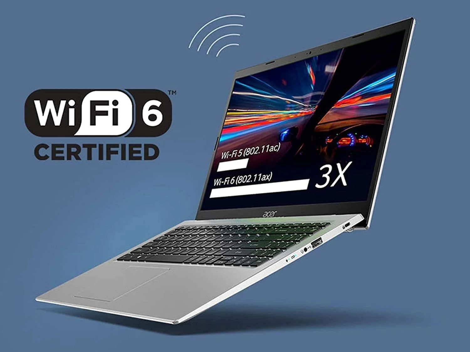 لپ تاپ باریک Acer Aspire 5 مدل 2021، صفحه نمایش 15.6 اینچی FHD BuleLightShield، پردازنده نسل 11 اینتل Core i3-1115G4، ویندوز 10 H (حالت S)، WiFi 6، Type-C، 3 در 1 (8 گیگابایت رم | 512 گیگابایت PCIe SSD)