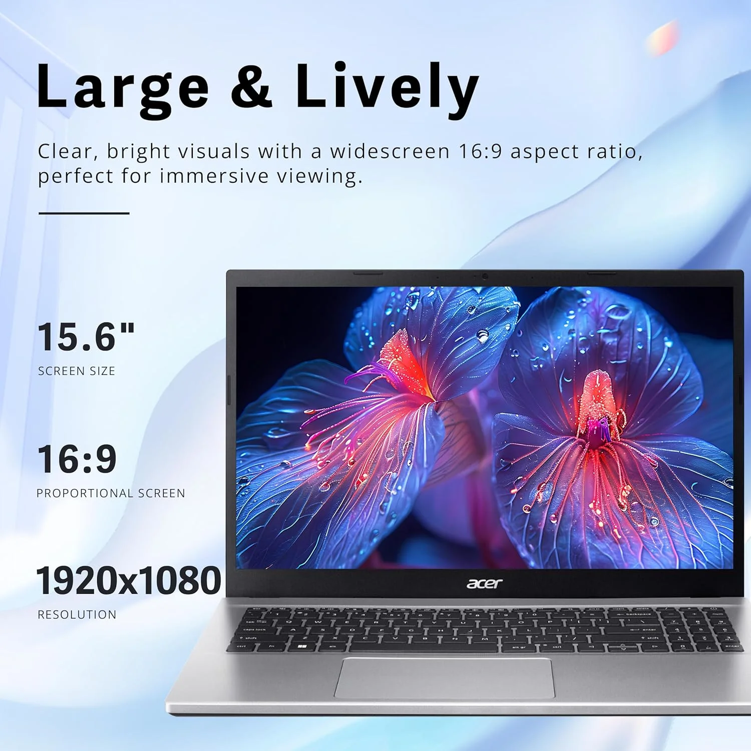 لپ تاپ Acer Aspire 3، صفحه نمایش 15.6 اینچی FHD، رم 40 گیگابایتی، حافظه 1.16 ترابایتی (1 ترابایت SSD و ست داکینگ استیشن 160 گیگابایتی)، AMD Ryzen 7 5700U، گرافیک AMD Radeon، نقره ای، ویندوز 11 پرو، صفحه کلید عددی، دوربین جلو، WiFi 6