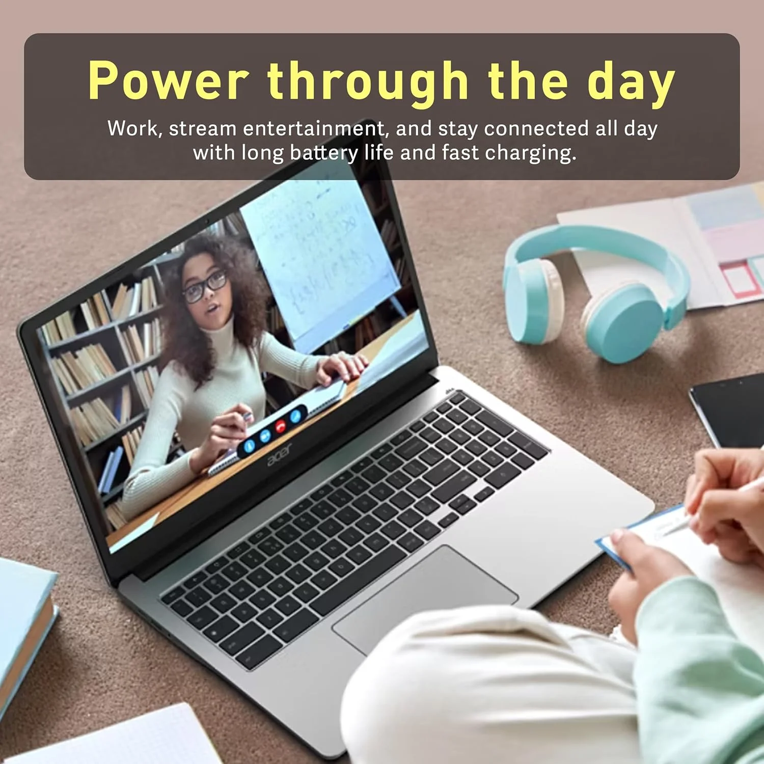 لپ تاپ Acer Chromebook 315، صفحه نمایش 15.6 اینچی HD ضد تابش نور، پردازنده Intel Pentium N6000، رم 4 گیگابایتی LPDDR4X، حافظه 288 گیگابایتی (128 گیگابایت eMMC + 160 گیگابایت داک استیشن)، گرافیک UHD، صفحه کلید عددی، Wi-Fi 6، سیستم عامل Chrome، نقره ای