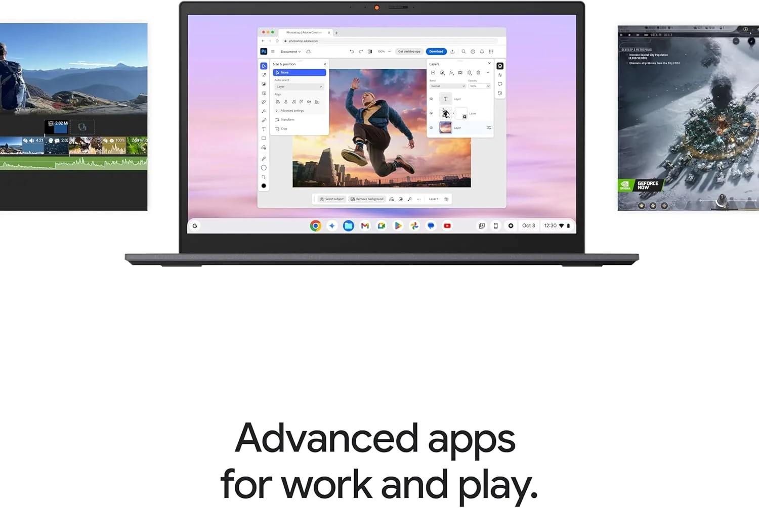 لپ تاپ Acer Chromebook Plus 514 با هوش مصنوعی گوگل - صفحه نمایش لمسی 14 اینچی Full HD 1920 x 1080 IPS | Intel Core i3-N305 | 8 گیگابایت LPDDR5 | 128 گیگابایت SSD | Wi-Fi 6E | دوربین FHD | سیستم عامل Chrome | CB514-4HT-375Z