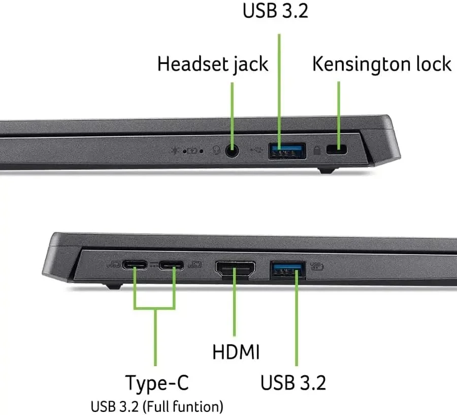 لپ تاپ Acer Aspire Go 15، صفحه نمایش 15.3 اینچی WUXGA (1920 x 1200) IPS، پردازنده Intel i5-1334U، رم 8 گیگابایتی DDR5، حافظه SSD 256 گیگابایتی PCIe، ویندوز 11 Home، Wi-Fi، بلوتوث، خاکستری استیل، AG15-51P-510U لپ تاپ Acer Aspire Go 15، صفحه نمایش 15.3 اینچی WUXGA (1920 x 1200) IPS، پردازنده Intel i5-1334U، رم 8 گیگابایتی DDR5، حافظه SSD 256 گیگابایتی PCIe، ویندوز 11 Home، Wi-Fi، بلوتوث، خاکستری استیل، AG15-51P-510U