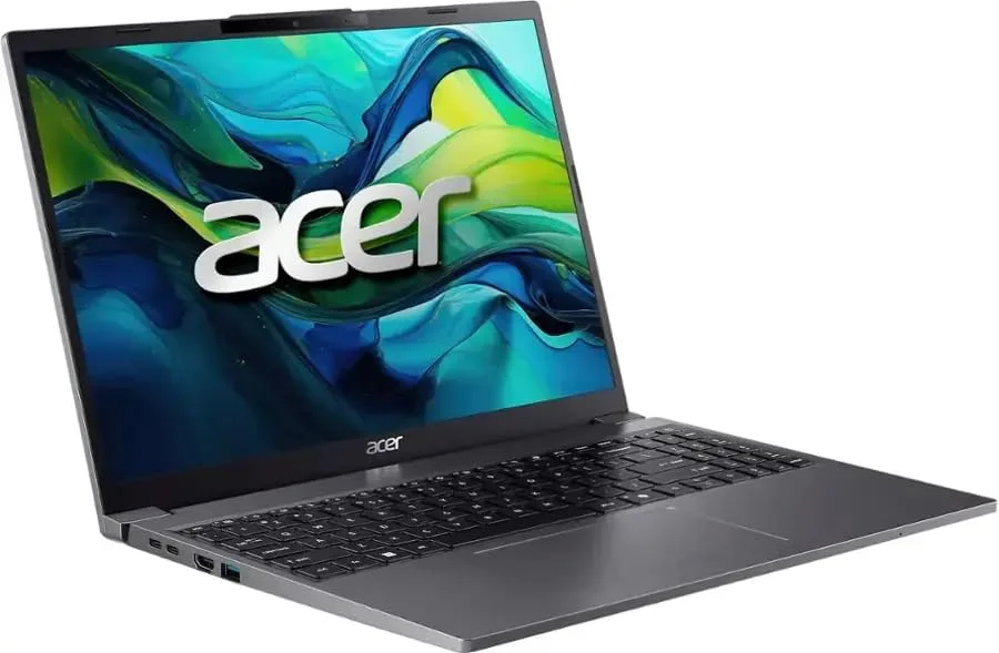 لپ تاپ Acer Aspire Go 15، صفحه نمایش 15.3 اینچی WUXGA (1920 x 1200) IPS، پردازنده Intel i5-1334U، رم 8 گیگابایتی DDR5، حافظه SSD 256 گیگابایتی PCIe، ویندوز 11 Home، Wi-Fi، بلوتوث، خاکستری استیل، AG15-51P-510U لپ تاپ Acer Aspire Go 15، صفحه نمایش 15.3 اینچی WUXGA (1920 x 1200) IPS، پردازنده Intel i5-1334U، رم 8 گیگابایتی DDR5، حافظه SSD 256 گیگابایتی PCIe، ویندوز 11 Home، Wi-Fi، بلوتوث، خاکستری استیل، AG15-51P-510U