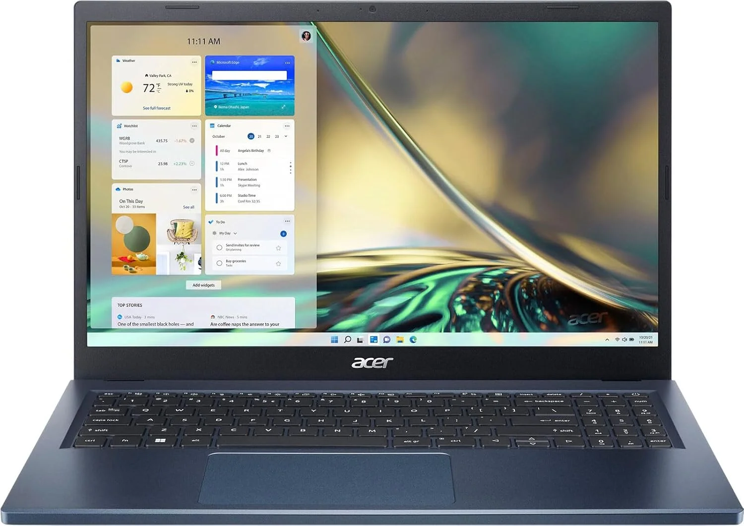 لپ تاپ Acer Aspire 3 | صفحه نمایش لمسی 15.6 اینچی Full HD IPS | پردازنده چهار هسته ای AMD Ryzen 5 7520U | گرافیک AMD Radeon | 8 گیگابایت LPDDR5 | 512 گیگابایت NVMe SSD | Wi-Fi 6 | ویندوز 11 Home آبی استیم