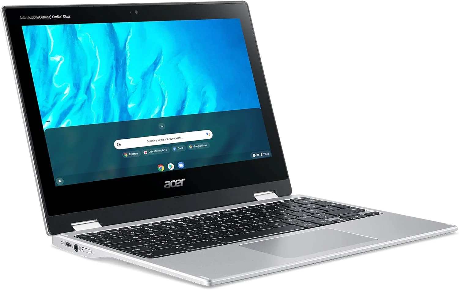 لپ تاپ کروم بوک جدید Acer Spin X360 2-in-1 Convertible مدل 2022، مناسب برای دانش آموزان و کسب و کار، صفحه نمایش لمسی 11.6 اینچی HD IPS، پردازنده 8 هسته ای MediaTek MT8183C، رم 4 گیگابایتی، حافظه eMMC 32 گیگابایتی، Wi-Fi 5، وب کم، Chrome OS + کابل Hubxcel لپ تاپ کروم بوک جدید Acer Spin X360 2-in-1 Convertible مدل 2022، مناسب برای دانش آموزان و کسب و کار، صفحه نمایش لمسی 11.6 اینچی HD IPS، پردازنده 8 هسته ای MediaTek MT8183C، رم 4 گیگابایتی، حافظه eMMC 32 گیگابایتی، Wi-Fi 5، وب کم، Chrome OS + کابل Hubxcel