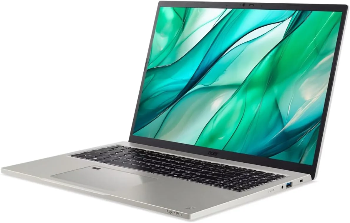 لپ تاپ ایسر 2025 | Aspire Vero | نمایشگر 16 اینچی IPS با رزولوشن 2560x1600 | پردازنده Intel-12 Core Ultra 7 155U | رم 16 گیگابایتی LPDDR5 | حافظه SSD 2 ترابایتی | ویندوز 10 هوم | Wi-Fi 6E - BT 5.3 - کیبورد با نور پس زمینه - دوربین 1440p QHD - خاکستری سنگفرشی