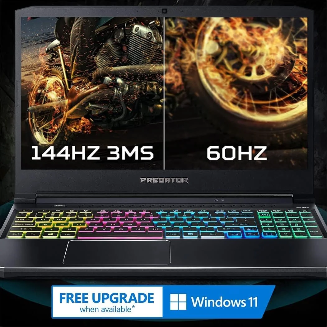 لپ تاپ گیمینگ ایسر Predator Helios 300، پردازنده Intel i7-10750H، کارت گرافیک NVIDIA GeForce RTX 3060 6GB، صفحه نمایش 15.6 اینچی Full HD 144Hz 3ms IPS، رم 16GB دو کاناله DDR4، حافظه SSD 512GB NVMe، WiFi 6، کیبورد RGB، PH315-53-71HN لپ تاپ گیمینگ ایسر Predator Helios 300، پردازنده Intel i7-10750H، کارت گرافیک NVIDIA GeForce RTX 3060 6GB، صفحه نمایش 15.6 اینچی Full HD 144Hz 3ms IPS، رم 16GB دو کاناله DDR4، حافظه SSD 512GB NVMe، WiFi 6، کیبورد RGB، PH315-53-71HN